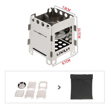 Load image into Gallery viewer, Foldable Stainless Steel Wood Stove with Bag