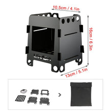 Load image into Gallery viewer, Foldable Stainless Steel Wood Stove with Bag