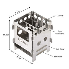 Load image into Gallery viewer, Foldable Stainless Steel Wood Stove with Bag