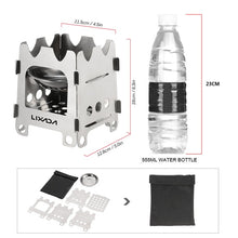 Load image into Gallery viewer, Foldable Stainless Steel Wood Stove with Bag