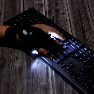 Fingerless Led Flashlight Gloves