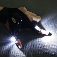 Load image into Gallery viewer, Fingerless Led Flashlight Gloves
