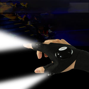 Fingerless Led Flashlight Gloves