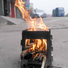 Load image into Gallery viewer, Foldable Stainless Steel Wood Stove with Bag
