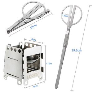 Foldable Stainless Steel Wood Stove with Bag